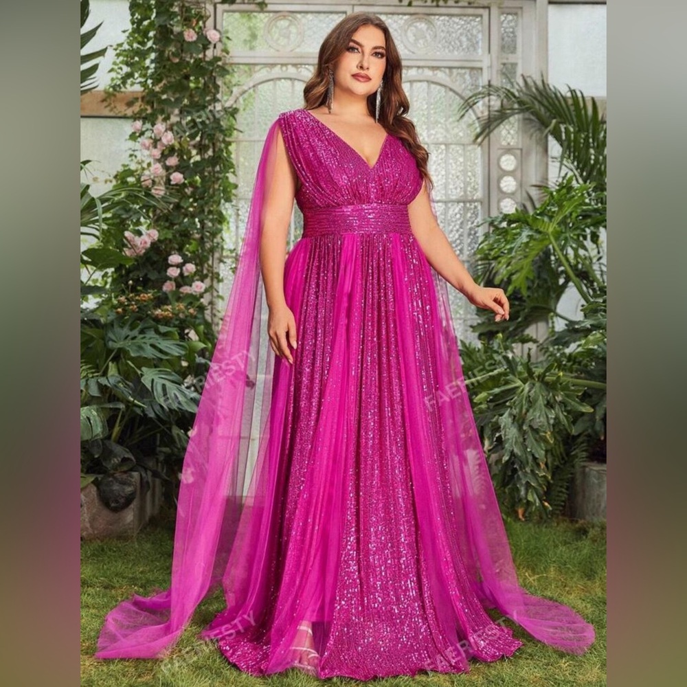 Glamorous Violet-Purple Sequin Dress